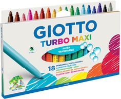 Фломастеры GIOTTO 076300 TURBO MAXI 18 цв