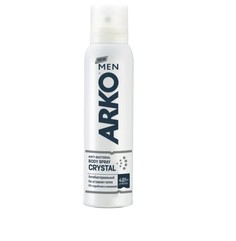 Дезодорант-спрей ARKO MEN CRYSTAL для мужчин, 48 часов защиты, антибактериальный150 мл