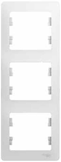 Рамка Schneider Electric Glossa 3-ая Белая