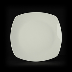 Тарелка квадратная 10 255мм "Chan Wave Quadro" ivory LQ-QD0128D No Brand