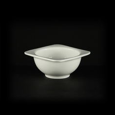 Салатник квадратный с 2 бортами 4,5 115мм 200мл "Chan Wave Quadro" ivory LQ-QB0101A No Brand