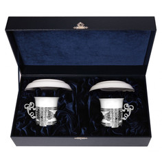 Набор кофейных чашек АргентА "Август Октавиан" с блюдцами, 2 персоны