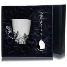 Набор чашка чайная "Тетерев"+ ложка (2 предмета) АргентА