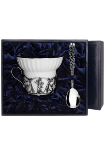 Набор чашка чайная "Ангел"+ ложка (2 предмета) АргентА