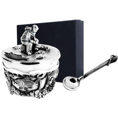 Солонка "Рыбак" с черный АргентА