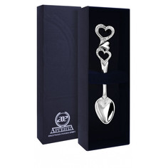 Ложка кофейная "Сердечко" с чернением АргентА