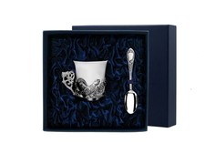 Набор чашка кофейная "Глухарь" + ложка (2 предмета) АргентА