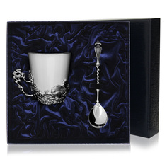 Набор чашка чайная "Куница"+ ложка (2 предмета) АргентА