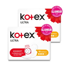 Прокладки гигиенические KOTEX Ультра Сетч. Нормал Fast Absorb, 10 шт (Набор из 2 штук)