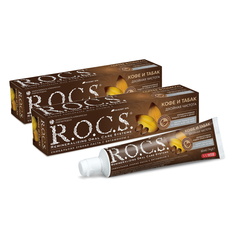 Зубная паста ROCS КОФЕ и ТАБАК, 74 гр (в наборе 2 штуки) R.O.C.S.