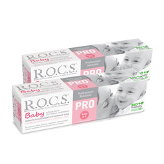 Зубная паста для малышей ROCS BABY PRO МИНЕРАЛЬНАЯ ЗАЩИТА И НЕЖНЫЙ УХОД, 45г 2шт R.O.C.S.