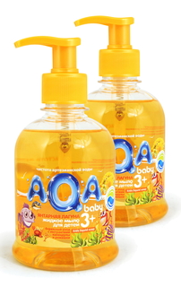 AQA baby Жидкое мыло для детей «Янтарная лагуна», 300 мл (Набор из 2 штук)
