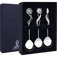 Набор чайной ложки "Букет" (3 предмета) АргентА