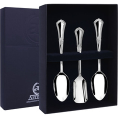 Набор чайный "Фаворит" 3 предмета (совок для сахара + 2 чайных ложки) АргентА