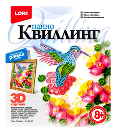 Квиллинг, панно колибри Квл-017 Lori