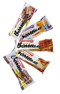 Bombbar Ассорти Десертное (вафли, тирамису, бисквит, блины, сол.карамель), 5шт x 60г