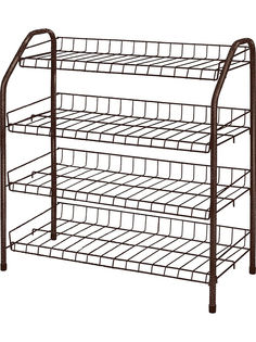 Этажерка для обуви InHome ЭТИ2, 4 полки, 66х28х70 cм, нагрузка до 20 кг, медный