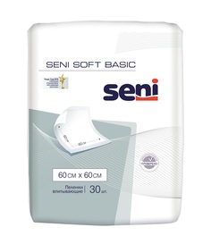 Пеленки гигиенические SENI Soft Basic B030-J02 60x60 см, 30 шт.