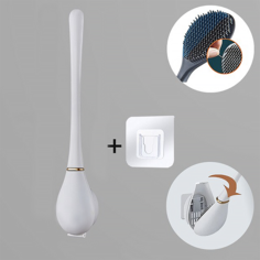 Ершик из эластичного силикона Brush, белый Baziator