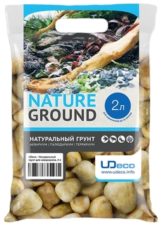 Грунт для аквариума UDeco Stream Yellow 30-50 мм 2 л