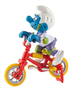 Фигурка персонажа The Smurfs Гномик на велосипеде Schleich
