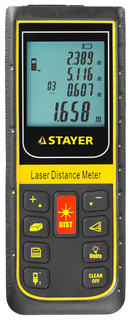 Лазерный дальномер (рулетка) STAYER PROFI SDL-100