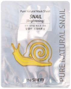 Маска для лица the SAEM Pure Natural Mask Sheet Snail Brightening 20 мл