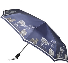 Зонт складной женский автоматический Henry Backer Q2104 синий