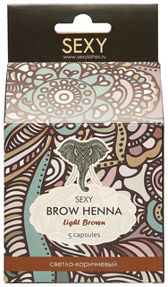 Набор для бровей бровей Sexy Brow Henna Светло-коричневая хна