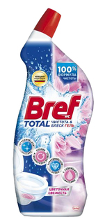 Чистящее средство-гель Bref total для унитаза цветочная свежесть 700 мл