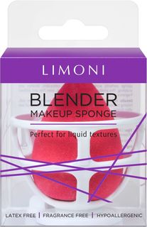 Спонж для макияжа с корзинкой Limoni Blender Makeup Sponge Red