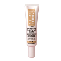 Матирующий тональный крем Витэкс All Day Long Soft Matte тон beige 30мл Vitex