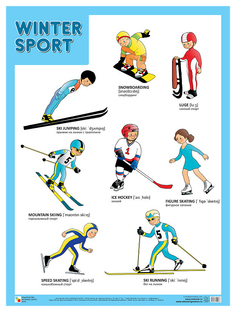 Плакат Winter Sport. Зимние Виды Спорта 45Х60 См Мозаика Синтез
