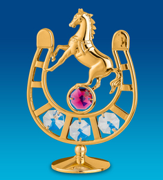 Фигурка "Подкова на счастье" с цв.кр. (Юнион) Crystal Temptations