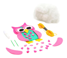 Набор для творчества Bondibon мк игрушка из фетра. сова