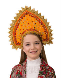 Кокошник Янтарный детский Батик 5415