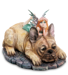 Статуэтка "Маленькая фея с собакой" Great Art GA-98