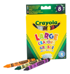 Crayola 8 Больших Смываемых Восковых Мелков