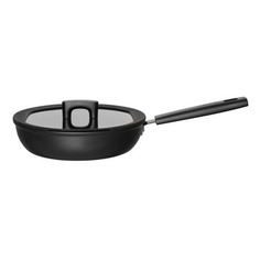 Сотейник FISKARS Hard Face 1052231, 2.8л, с крышкой, черный