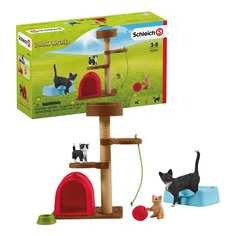 Игровой набор Schleich Игровой комплекс с кошкой и котятами
