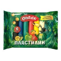 Пластилин Creativiki, 6 цветов по 10 грамм Creativiki ПЛ1006КР