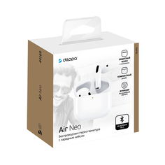 Беспроводные наушники Deppa Air Neo White