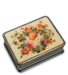 Шкатулка в технике декупаж "Цветы" (10х8х3,5) Art East