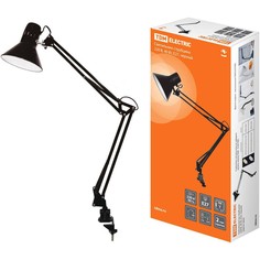 Светильник настольный TDM ELECTRIC SQ0337-0028, на струбцине, 40Вт, черный