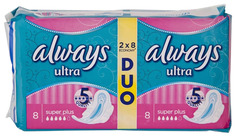 Прокладки Always Ultra Super Plus Duo 16 шт
