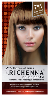 Краска для волос RICHENNA Color Cream 7YN Golden Blonde