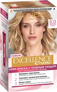 Крем-краска для волос LOreal Excellence стойкая тон 8.13 "Светло-русый бежевый"
