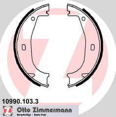 Комплект тормозных колодок, стояночная тормозная система ZIMMERMANN 10990.103.3