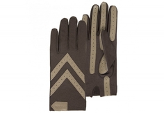 Перчатки женские ISOTONER Stretch коричневые/бежевые ONE SIZE