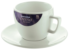 Чашка с блюдцем Tescoma CREMA для капучино 200 мл 387124